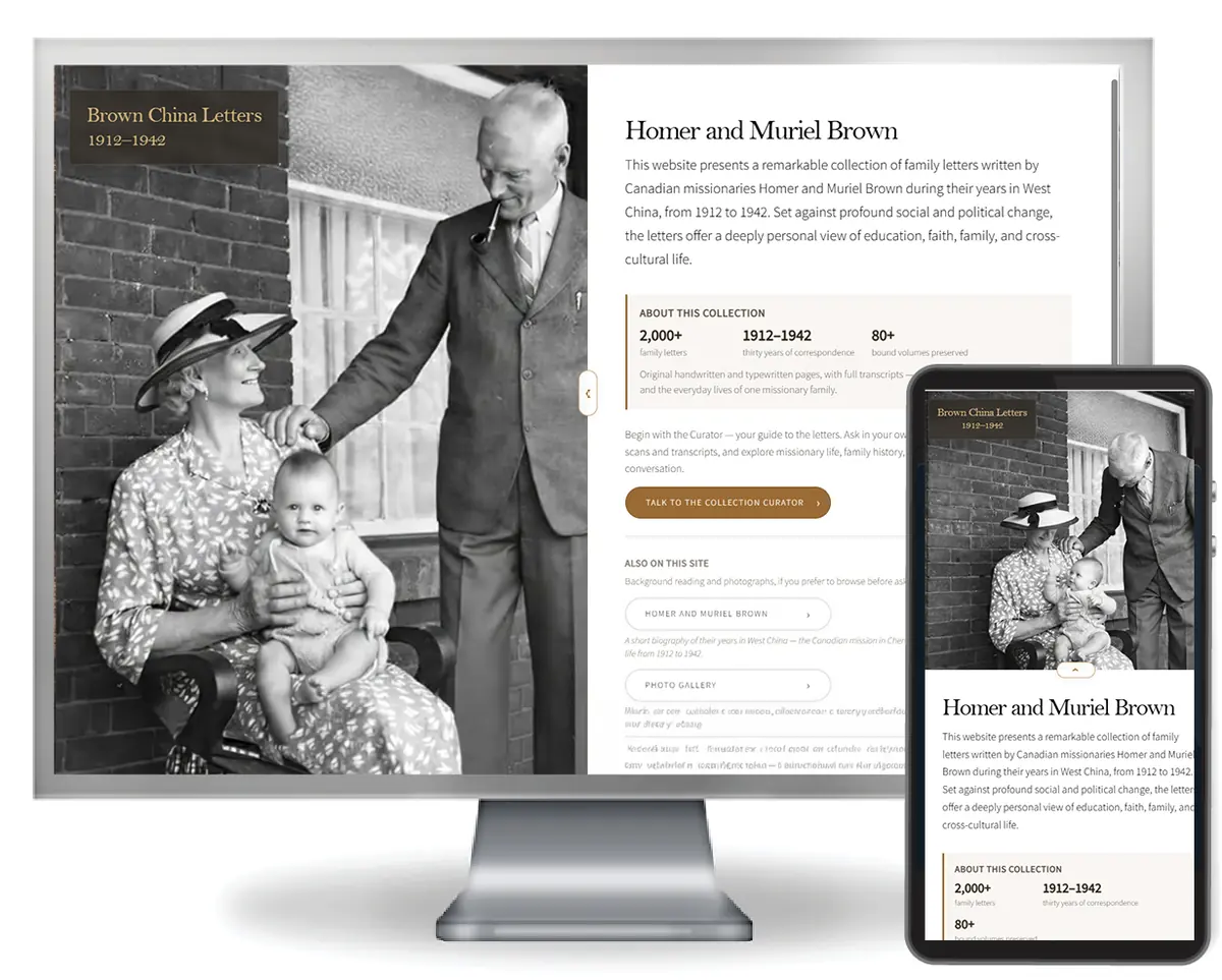 Brown China Letters website