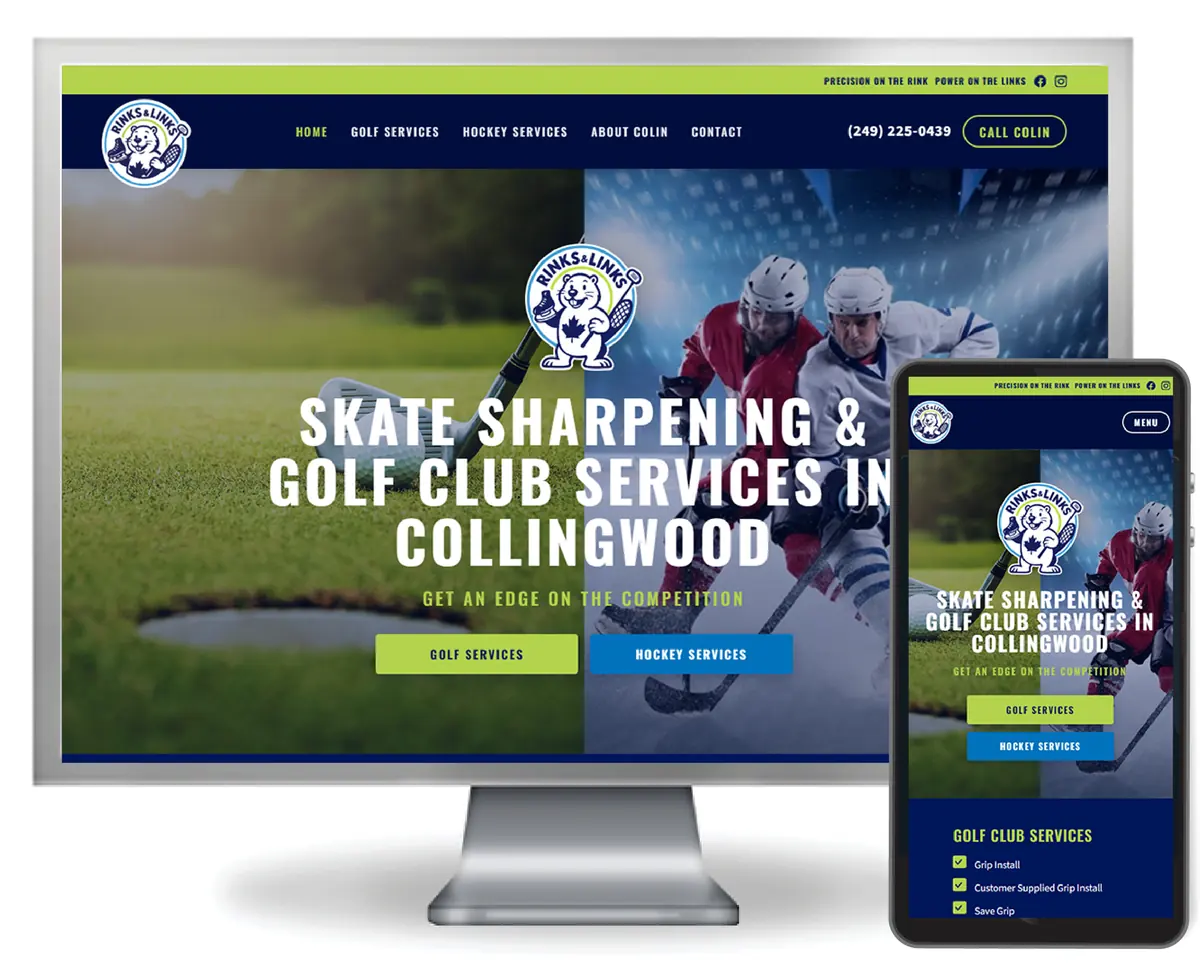 Rinks and Links website