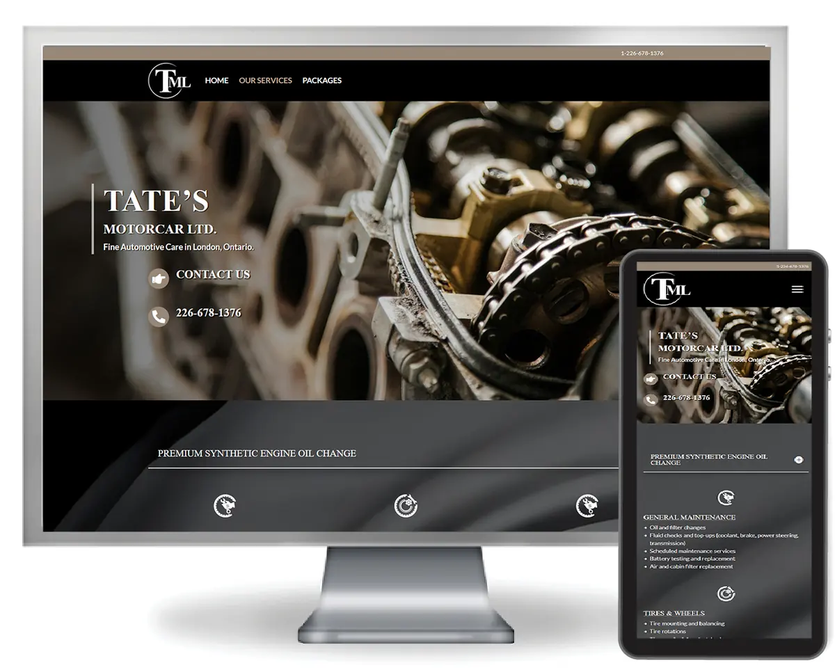 Tate's Motorcar website
