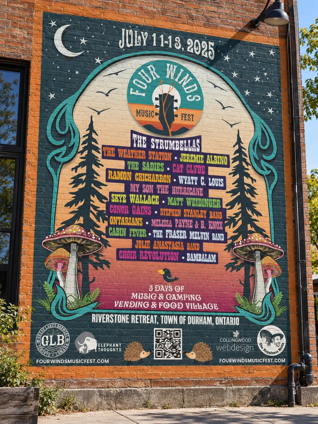 Four Winds Music Fest 2025 wall poster