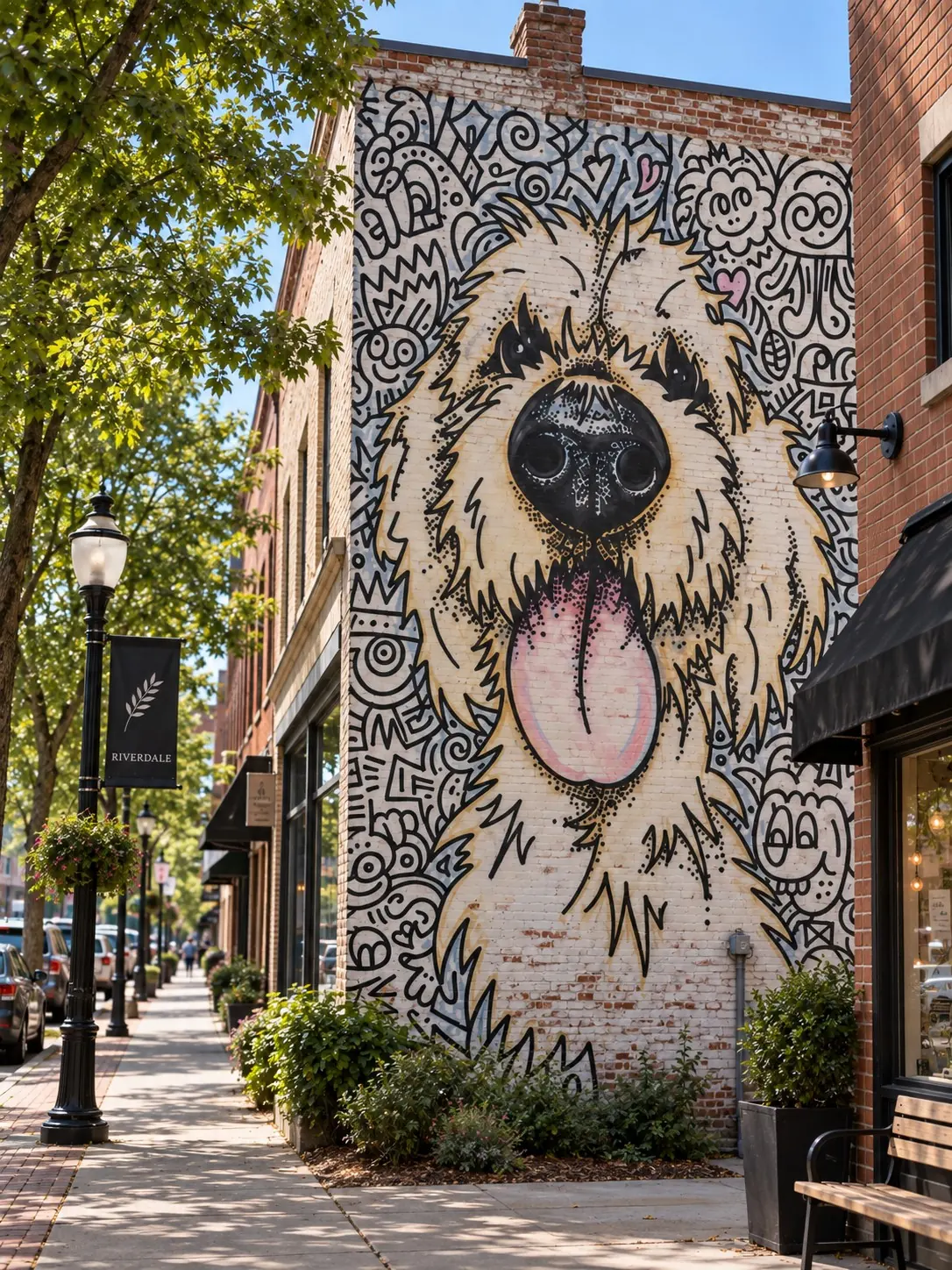 Skye wall mural