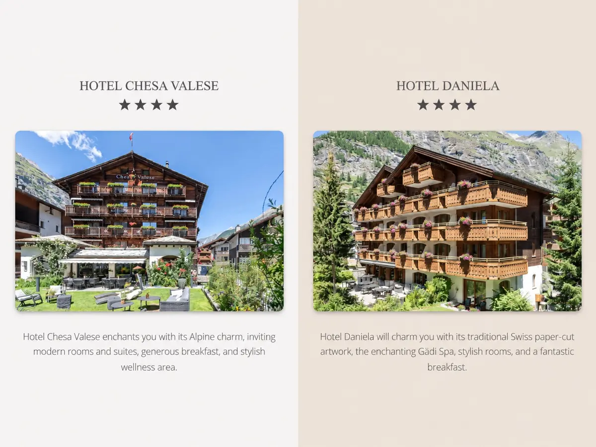 Hotel Chesa Valese and Hotel Daniela