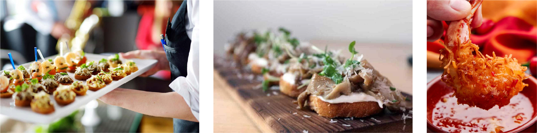 Private event and catering presentation at The Curly Willow