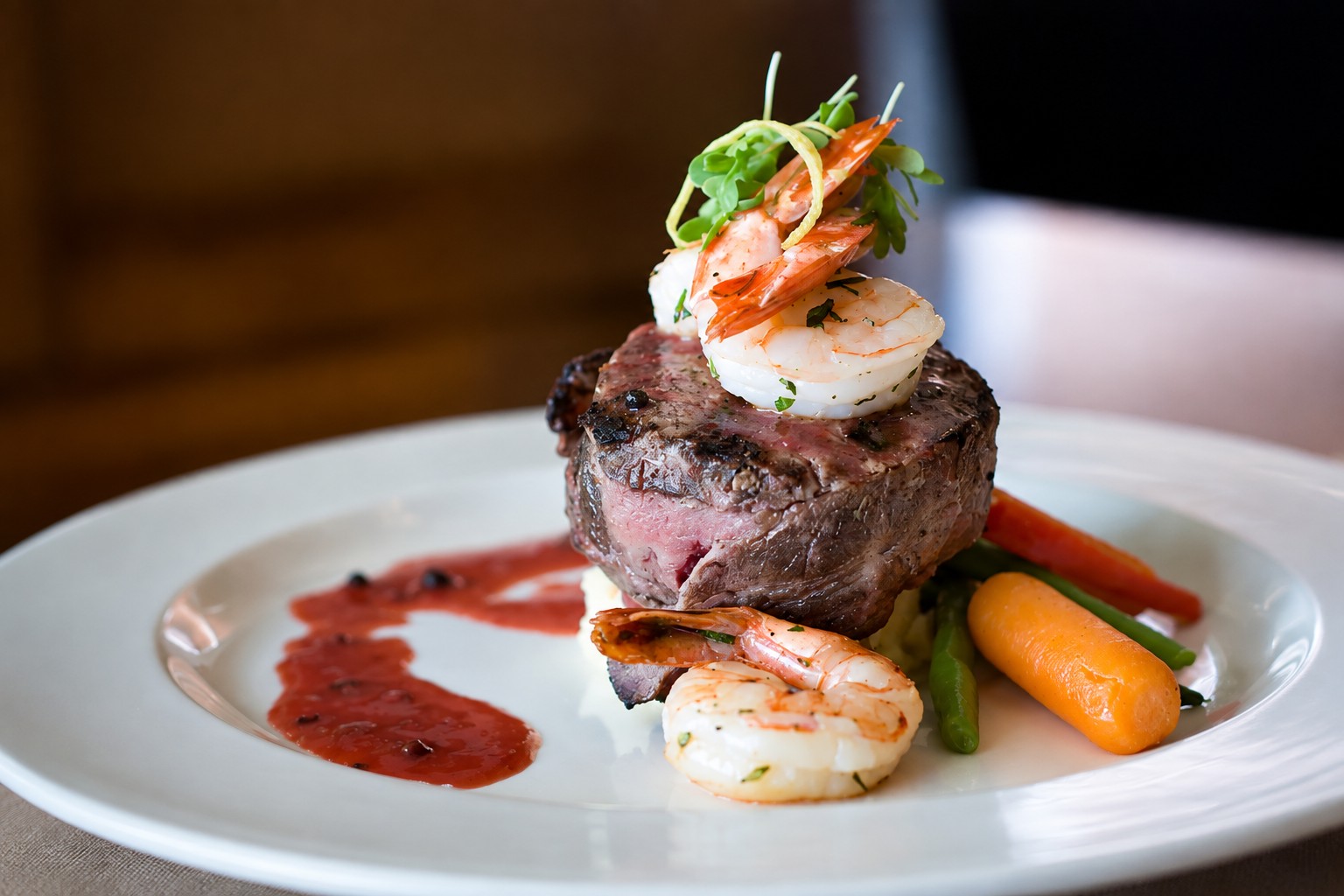 Seasonal dinner plate at The Curly Willow Eatery in Collingwood