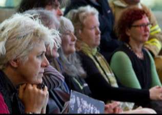 Donna Jackson and audience members
