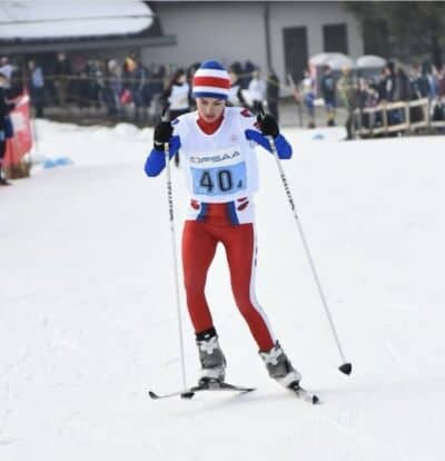 Orangeville District Secondary School Nordic ski team at OFSAA