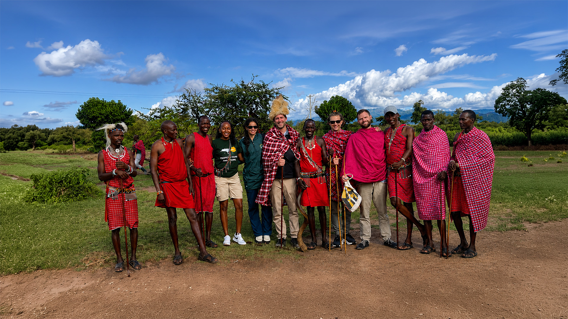 The Tropisch team gathered outdoors in Kenya