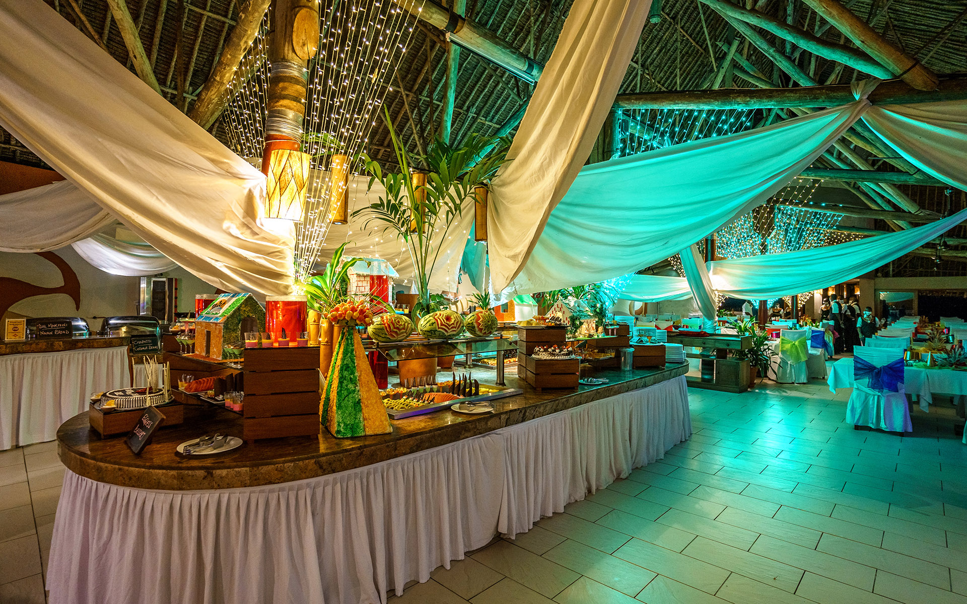 Baobab Beach Resort dining and hospitality spaces