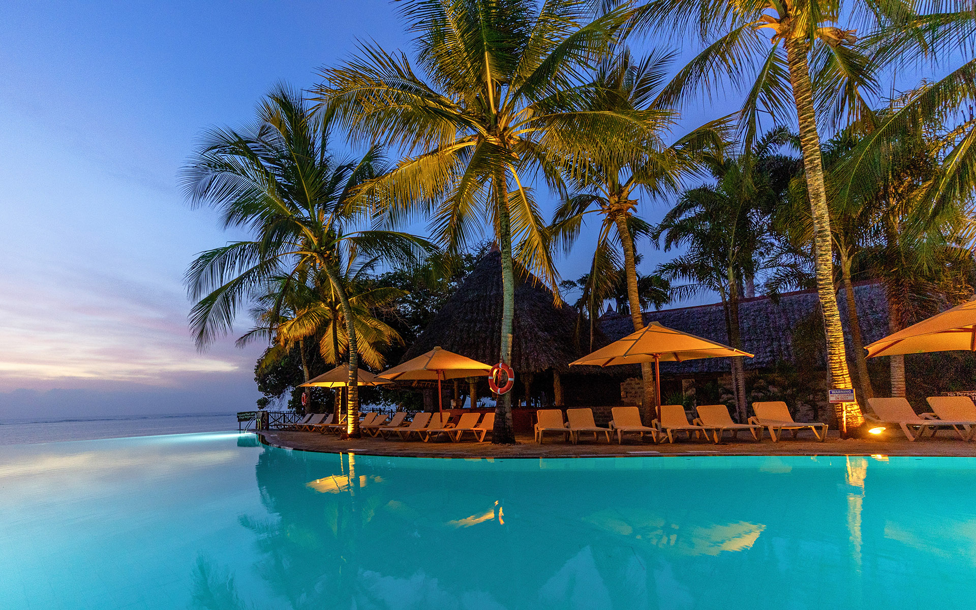 Resort facilities and greenery at Baobab Beach Resort