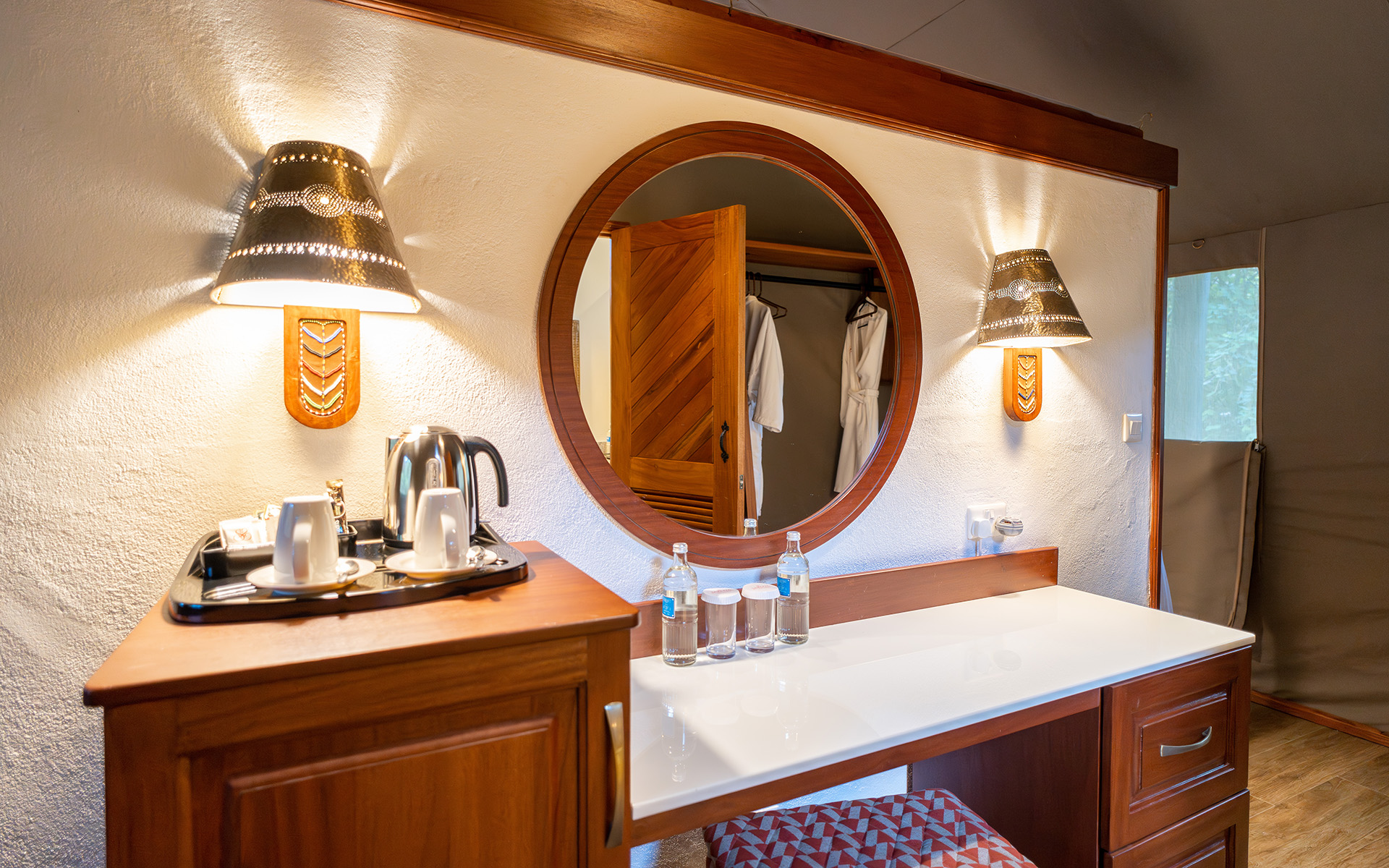 Sarova Mara Game Camp tented lodge grounds in the Masai Mara